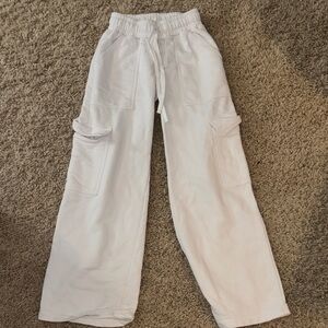 Wild Fable Kids White Cargo Joggers